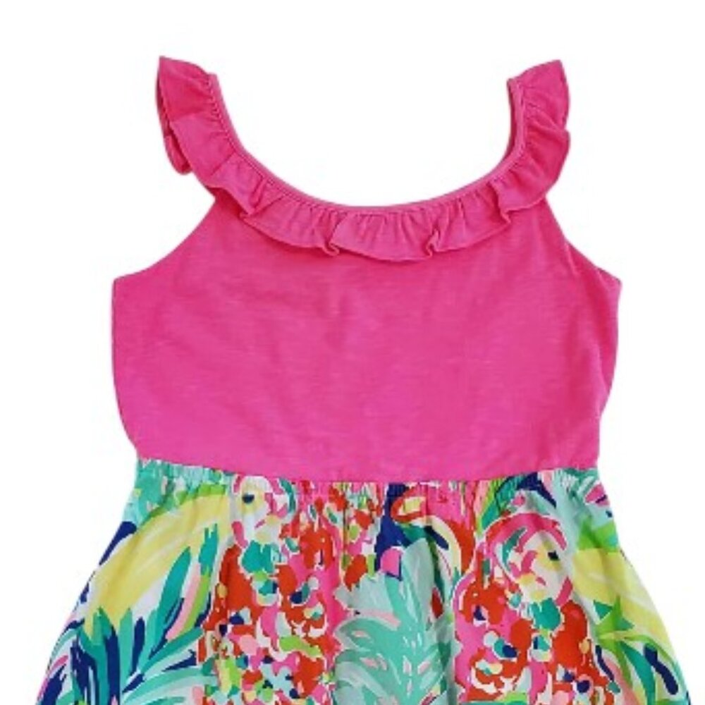 Lilly Pulitzer Multi Casa Banana Dress Size 12-14 - Picture 2 of 5